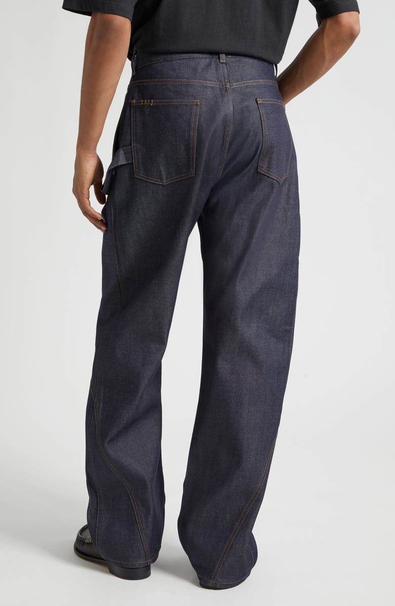 JW Anderson Twisted Workwear Jeans, Alternate, color, Indigo