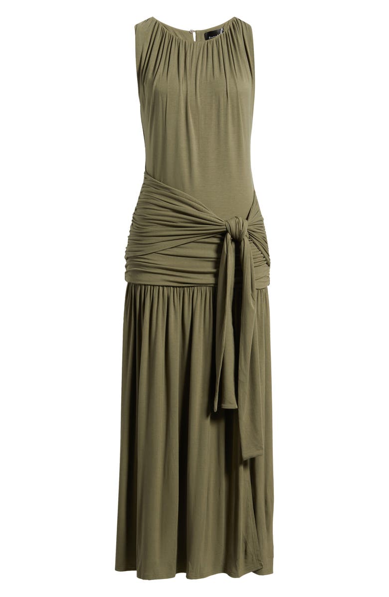 Line & Dot Nua Tie Front Knit Maxi Dress, Alternate, color, Green
