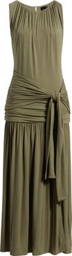 Line & Dot Nua Tie Front Knit Maxi Dress
