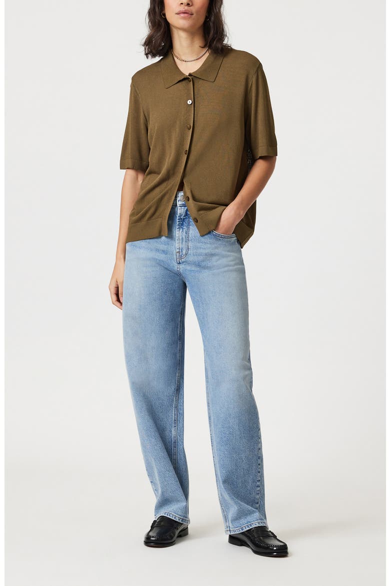 Nica High Waist Barrel Leg Jeans, Alternate, color, LIGHT BRUSHED CLASSIC BLUE