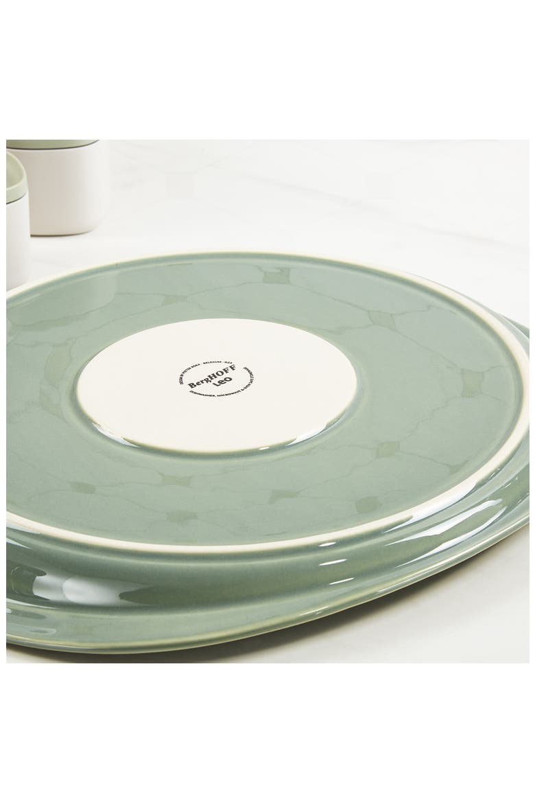 Leo Balance Ribbed Ceramic Pizza Tray, Alternate, color, SAGE