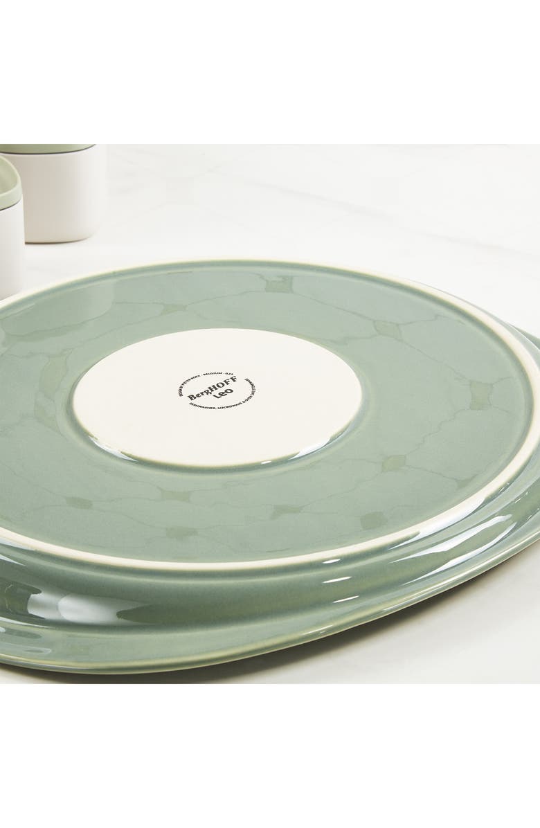 BergHOFF Leo Balance Ribbed Ceramic Pizza Tray, Alternate, color, Sage