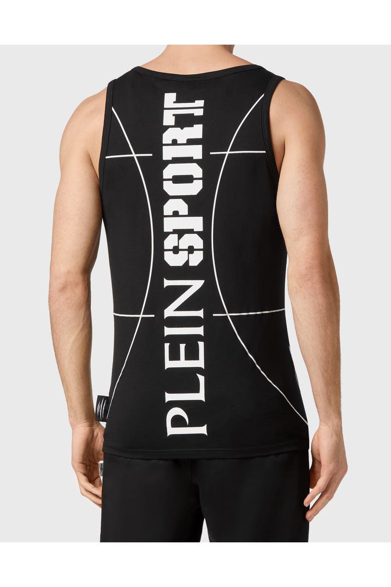 Tank Top Tiger Men, Alternate, color, black/white