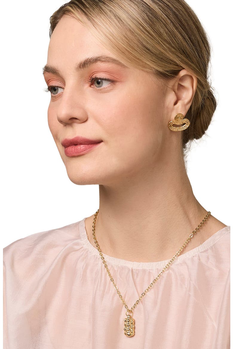Sinnet Necklace - 14K Gold Plate, Alternate, color, Gold