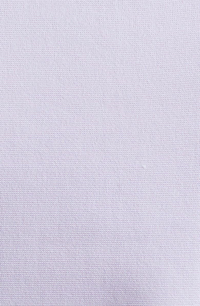 L'AGENCE Neo Contrast Trim Crop Sweater Jacket, Alternate, color, Pale Lilac