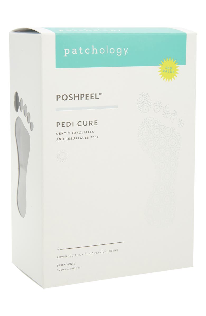 Patchology PoshPeel Pedi Cure 3-Pack Set $60 Value, Alternate, color, 