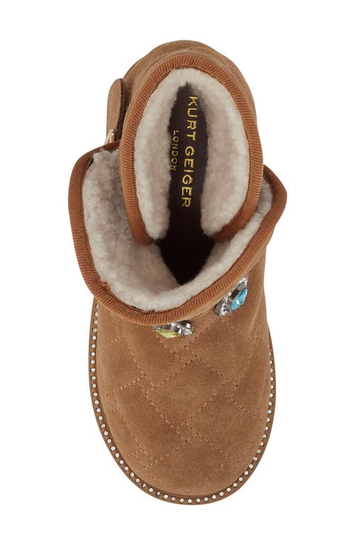 Kurt Geiger London Kids' Mini Orson Bootie In Brown