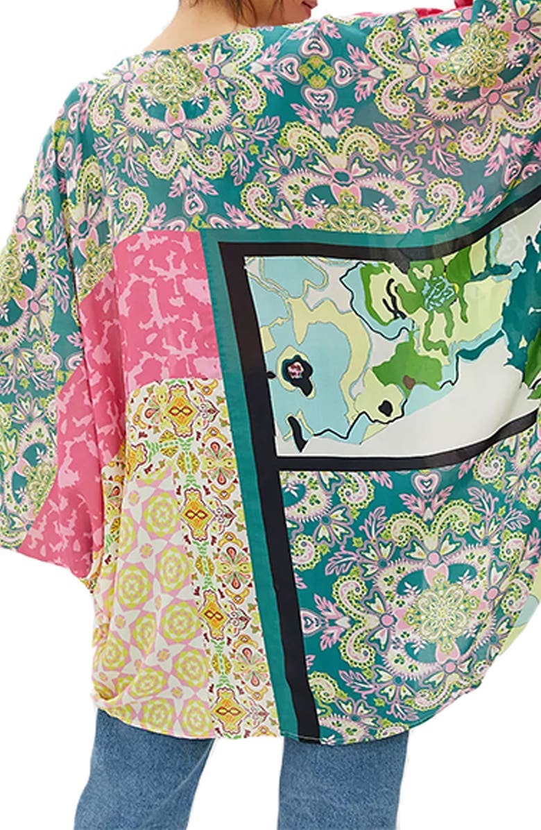 SAACHI Mixed Pattern Jacket, Alternate, color, Pink