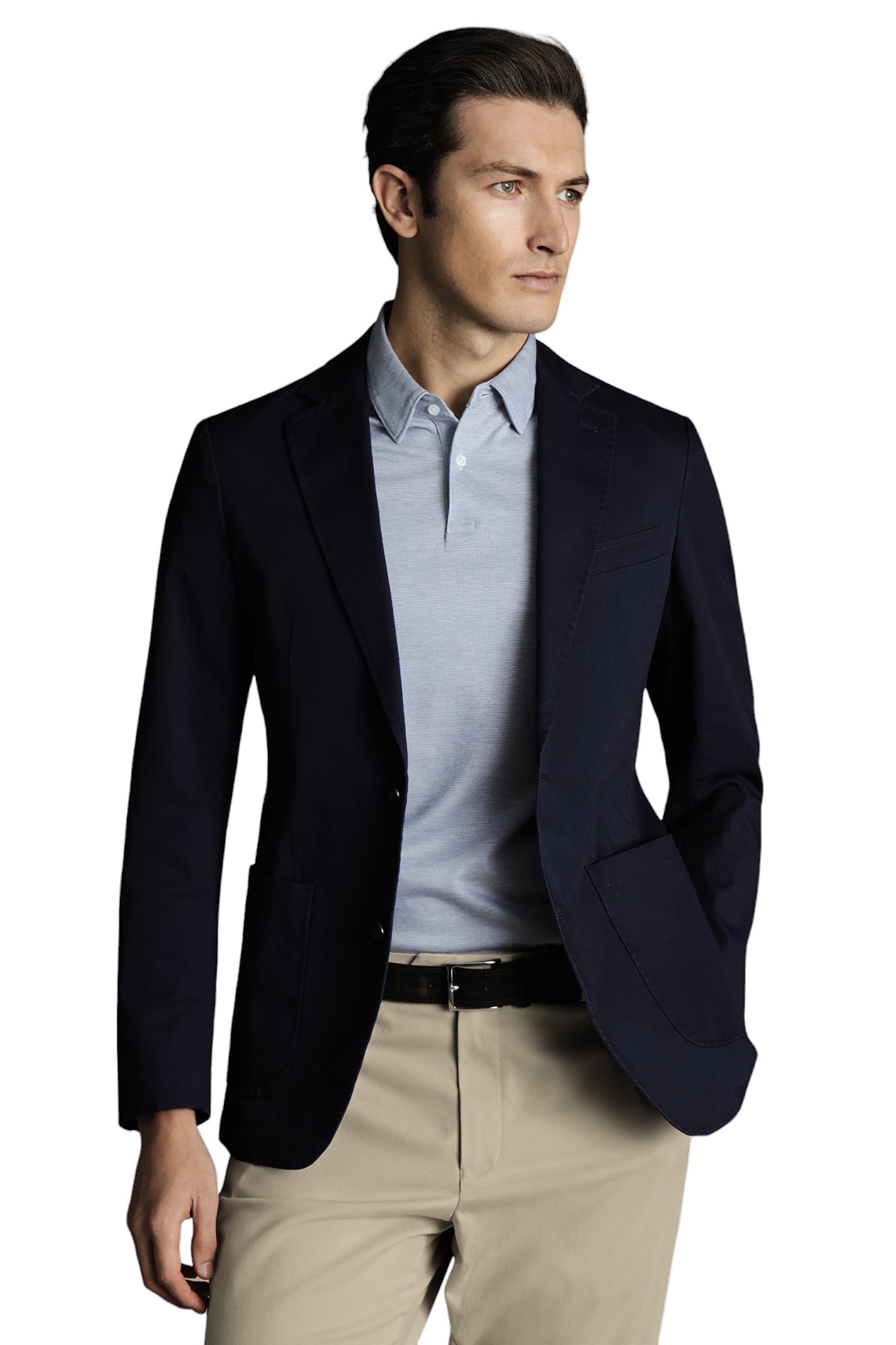Cotton Stretch Slim Fit Jacket - image 3
