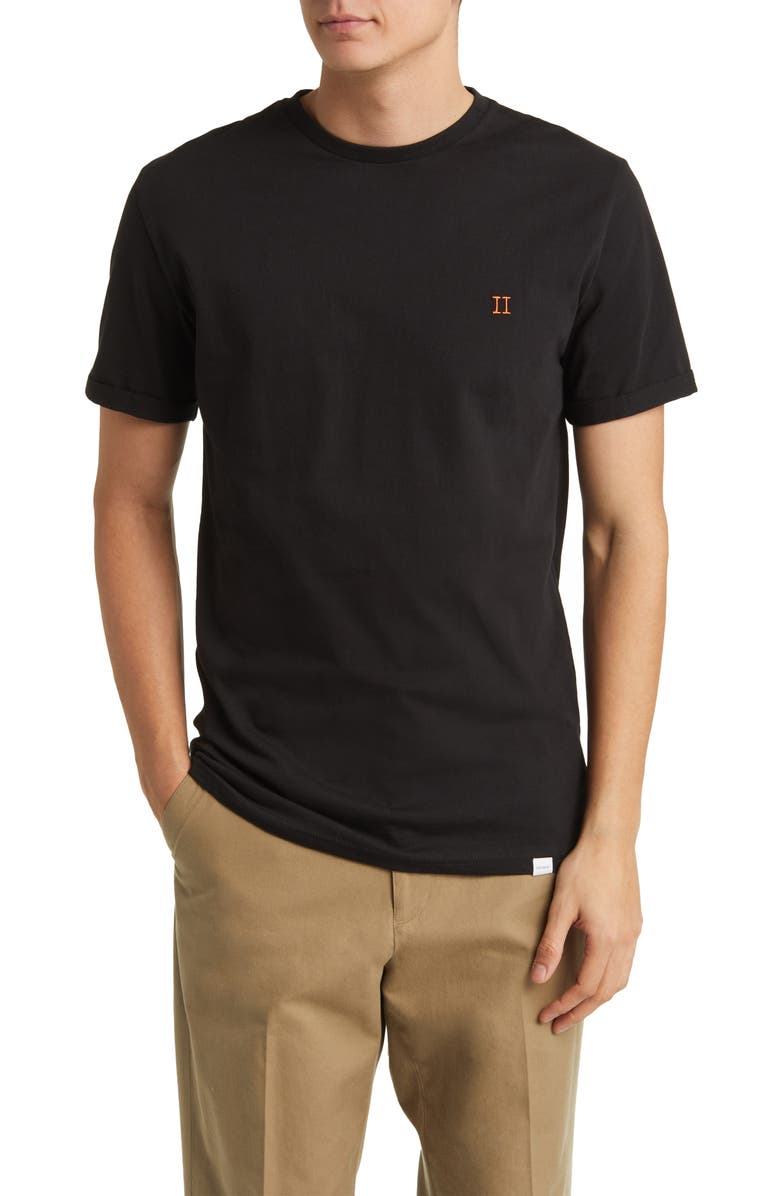 Les Deux Nørregaard Embroidered Cotton T-Shirt, Main, color, 