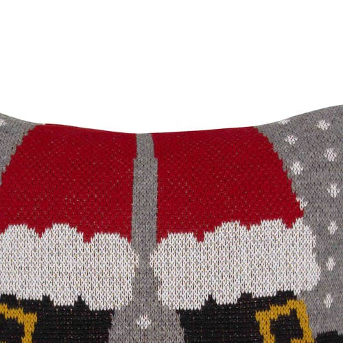 C & F Home C&f Home Santa Shoes Christmas Pillow In Gray