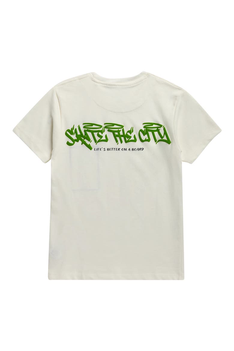 Kids' NYC Cotton Graphic T-Shirt, Alternate, color, OFF WHITE