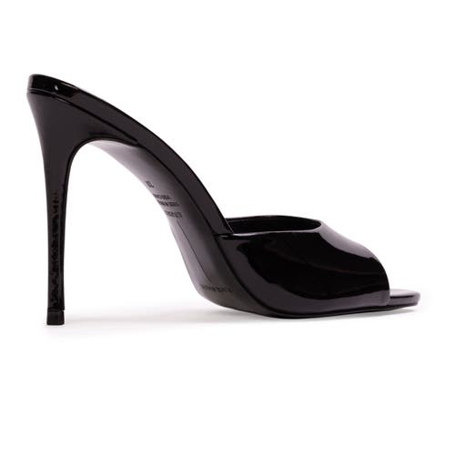 Black Suede Studio Jazz 100 Patent Mule In Multi