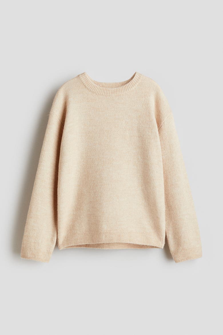 Loose Fit Sweater, Main, color, Light beige