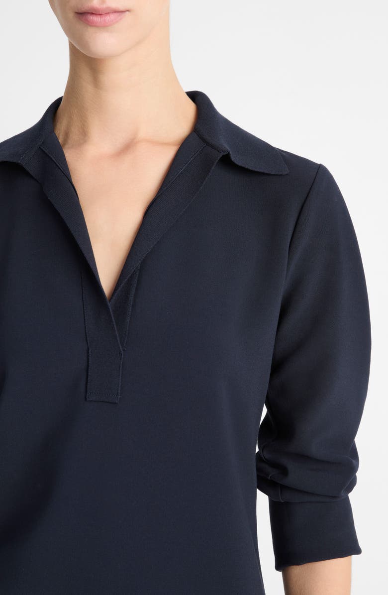 Vince Rugby Long Sleeve Dress, Alternate, color, Coastal