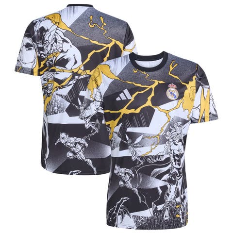 Men's adidas White Real Madrid x Marvel AEROREADY 2025/26 Pre-Match Top