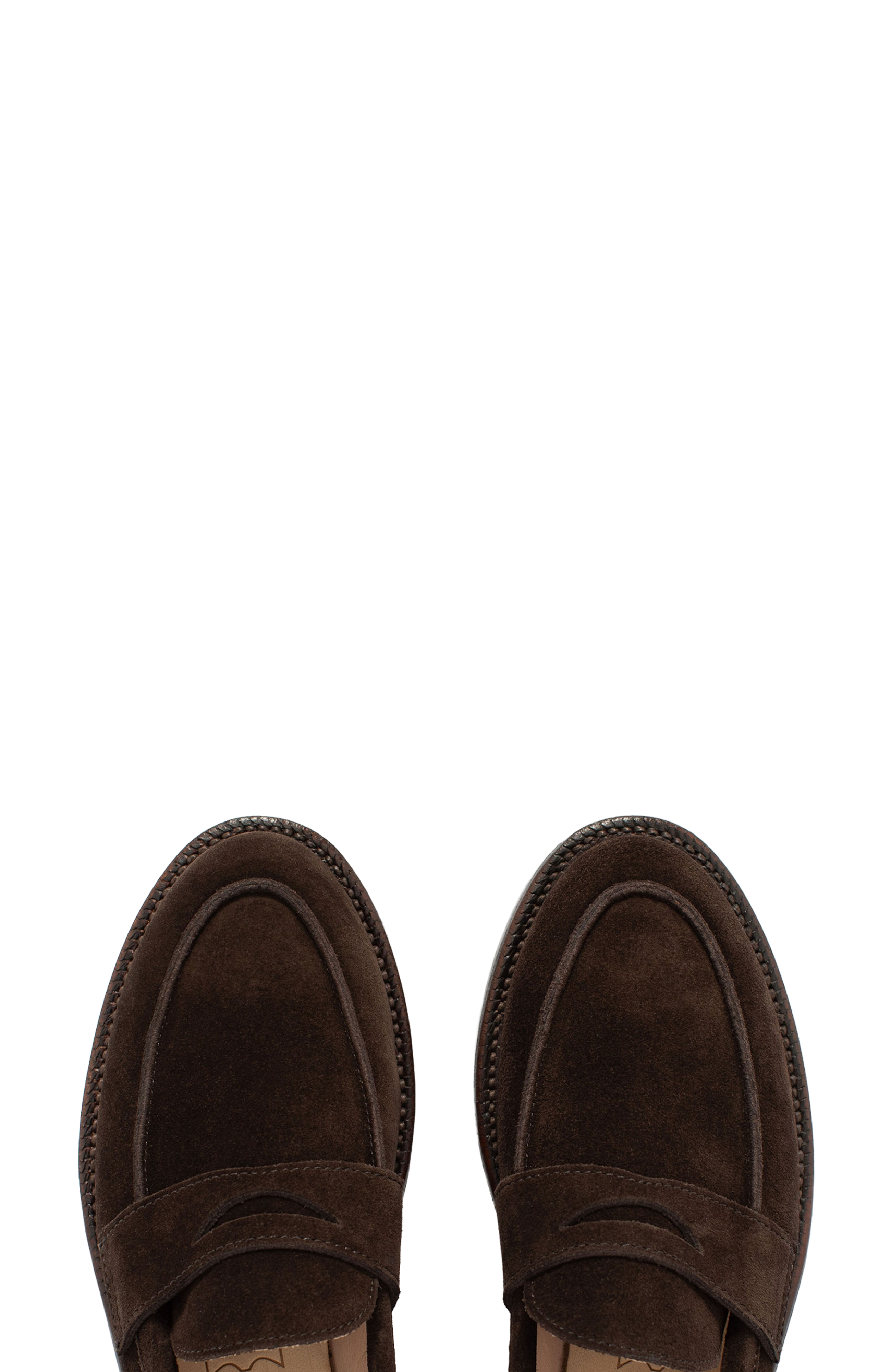 Clara Penny Loafer, Alternate, color, Espresso Suede