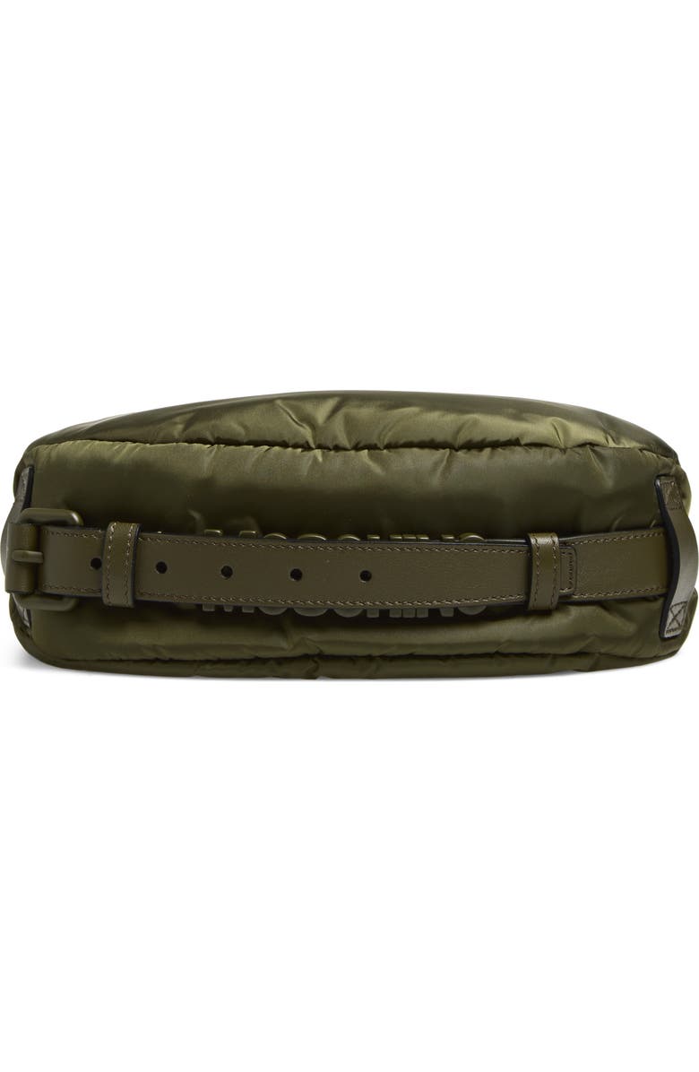 Moschino Handle Me Nylon Shoulder Bag, Alternate, color, Military Green 85B On2