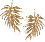 JARDIN Feather Statement Stud Earrings