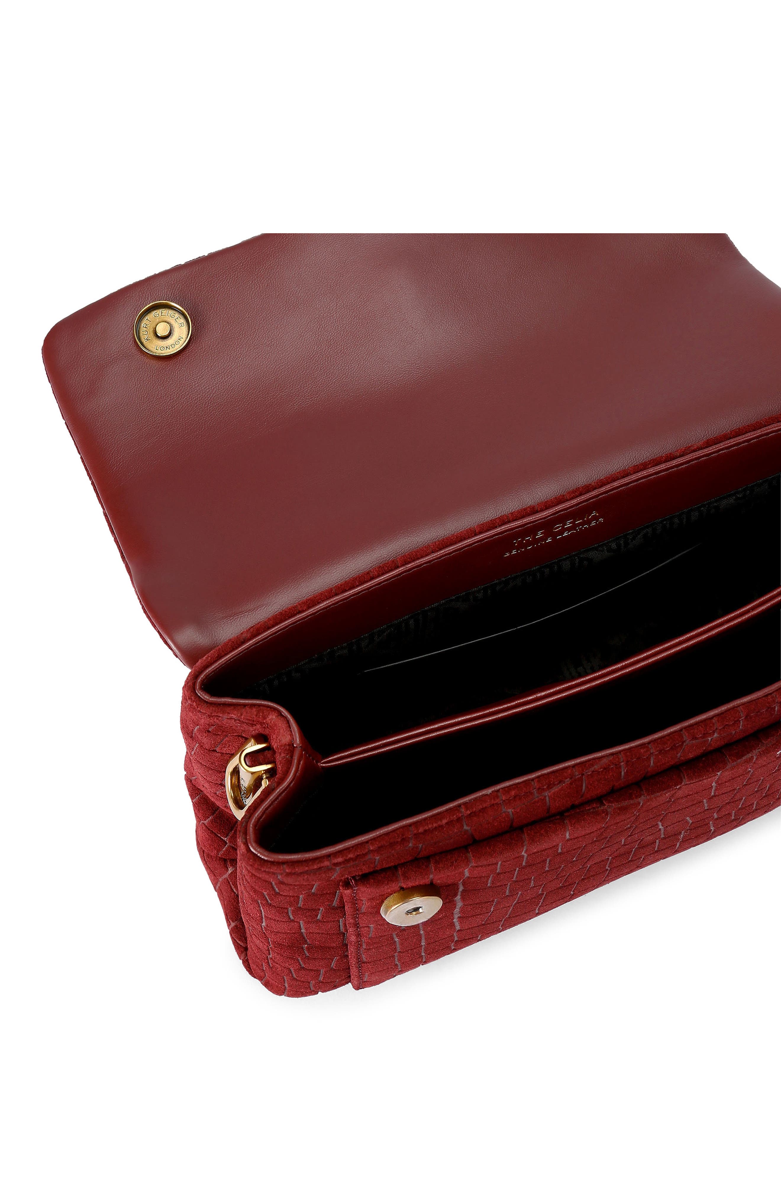 Celia Leather Shoulder Bag, Alternate, color, MEDIUM RED