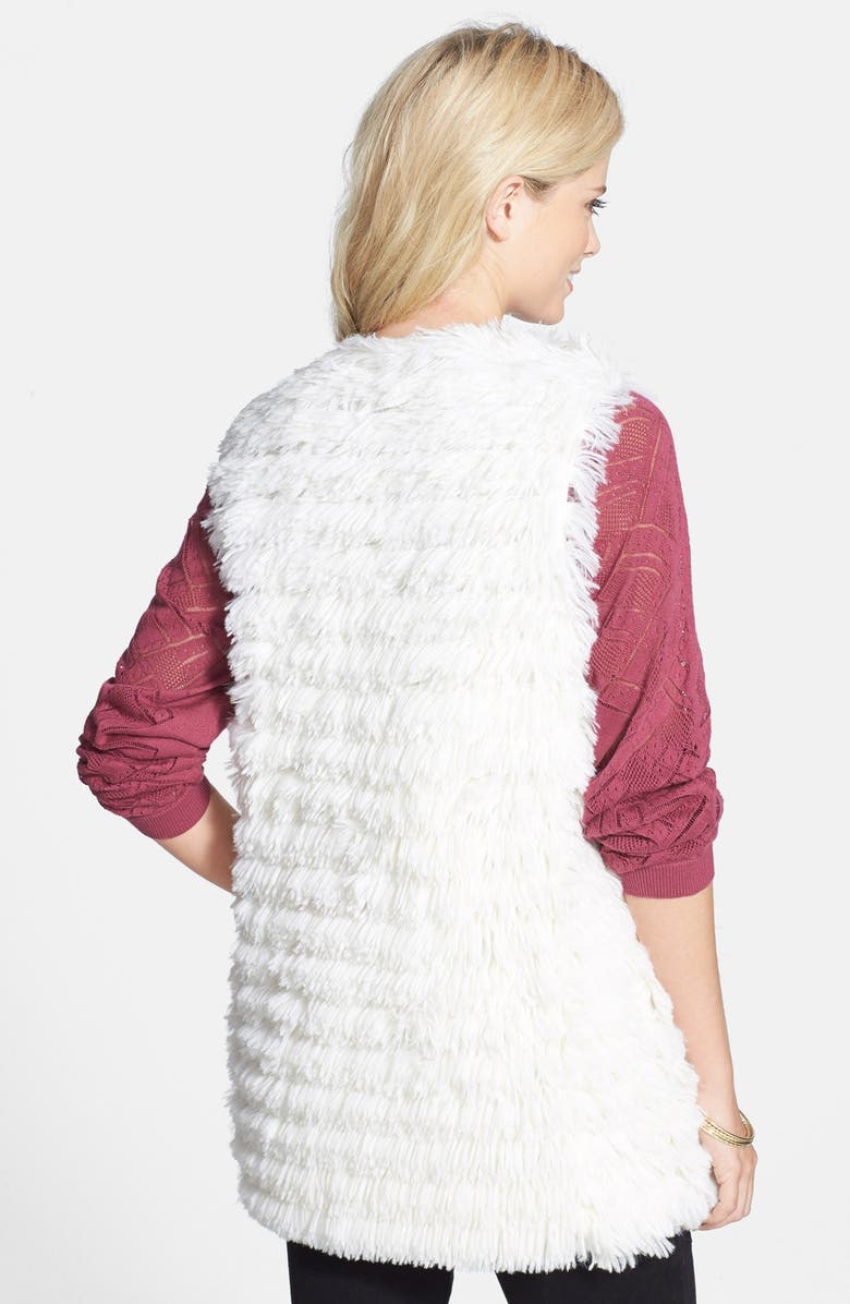 Jolt Faux Fur Vest, Alternate, color, 