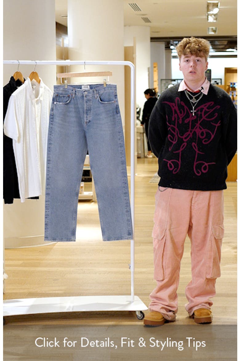 '90s Mid Rise Relaxed Straight Leg Jeans video