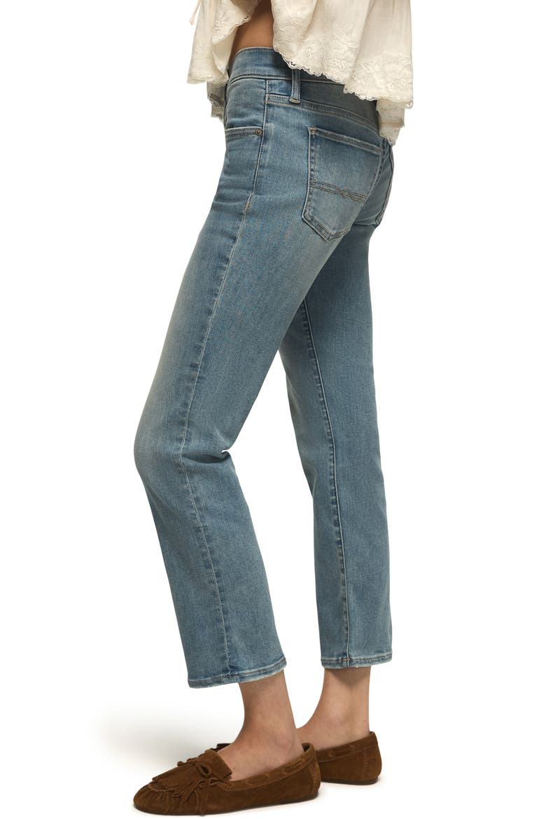 Sweet Mid Rise Crop Straight Leg Jeans, Main, color, EDEN WASH