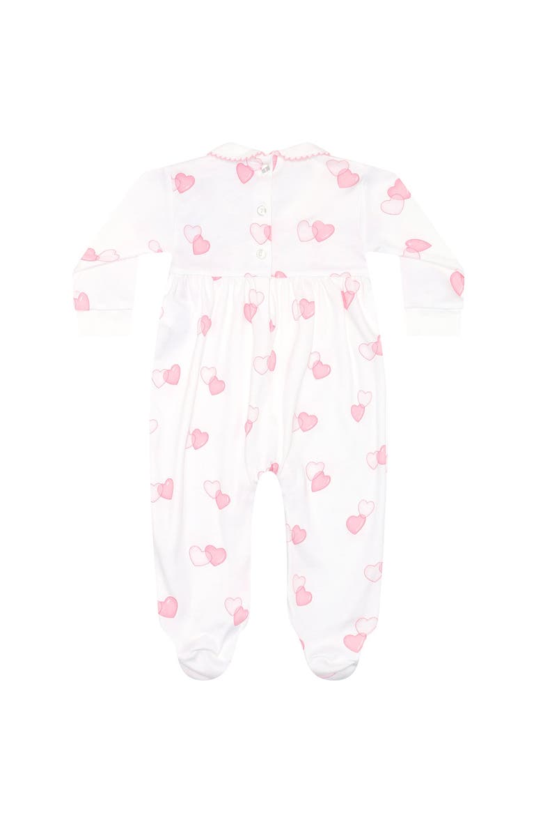 Nellapima Sweetheart Smocked Footie - Baby, Main, color, Pink