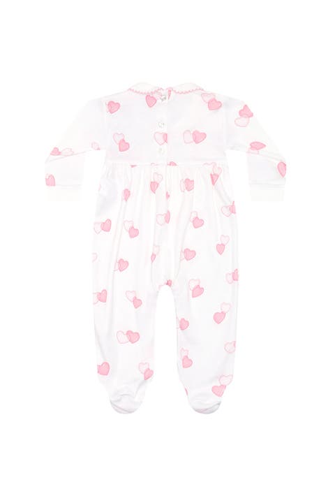 Sweetheart Smocked Footie - Baby