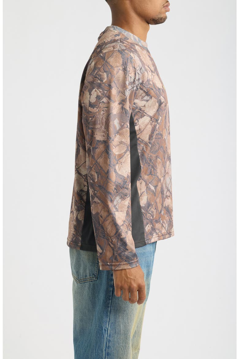 Basecamp Nature Print Graphic Long Sleeve T-Shirt, Alternate, color, FENCE CAMO MULTI