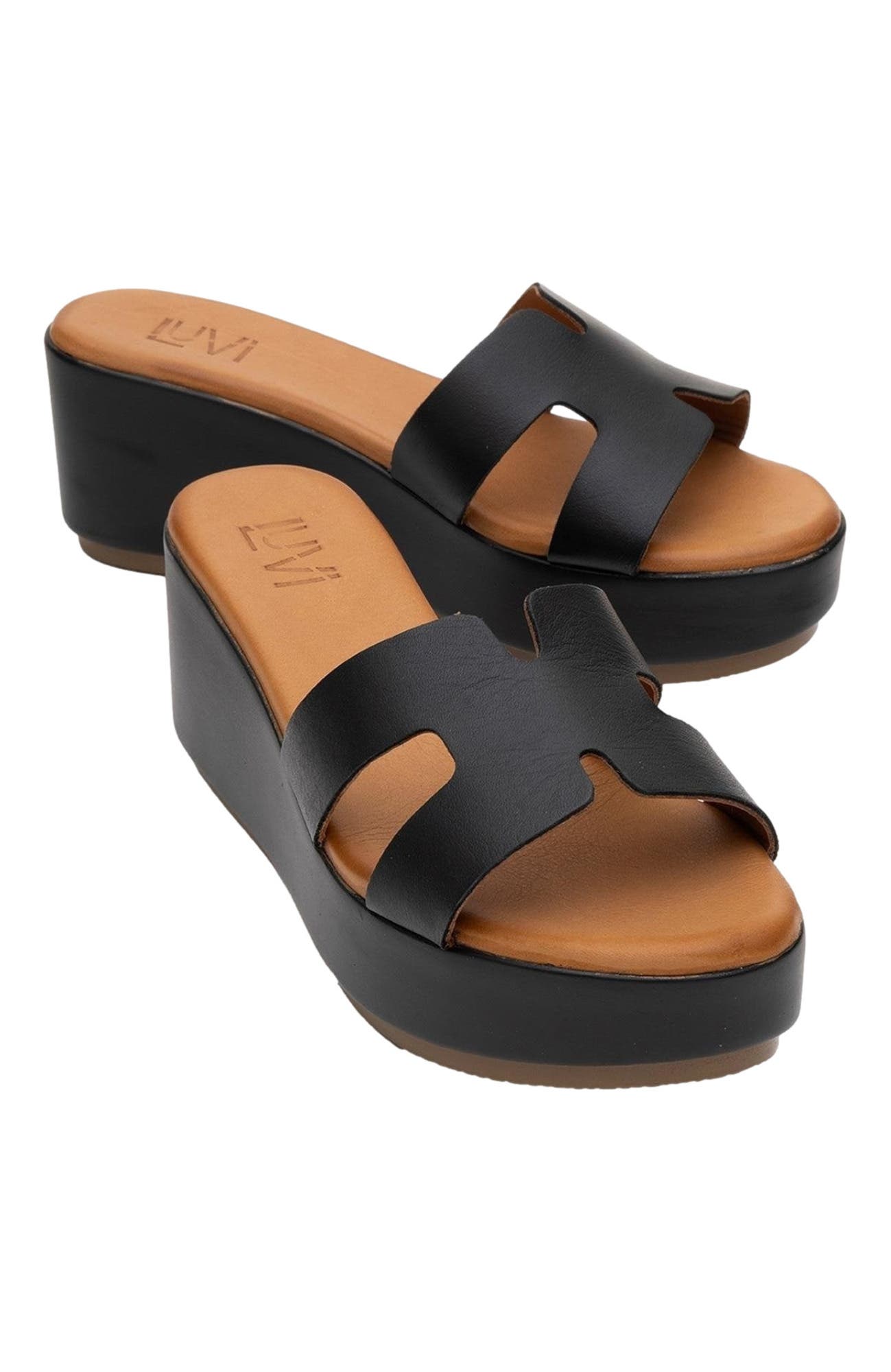 Forever & Always Shoes Lia Leather Platform Sandal, Main, color, 