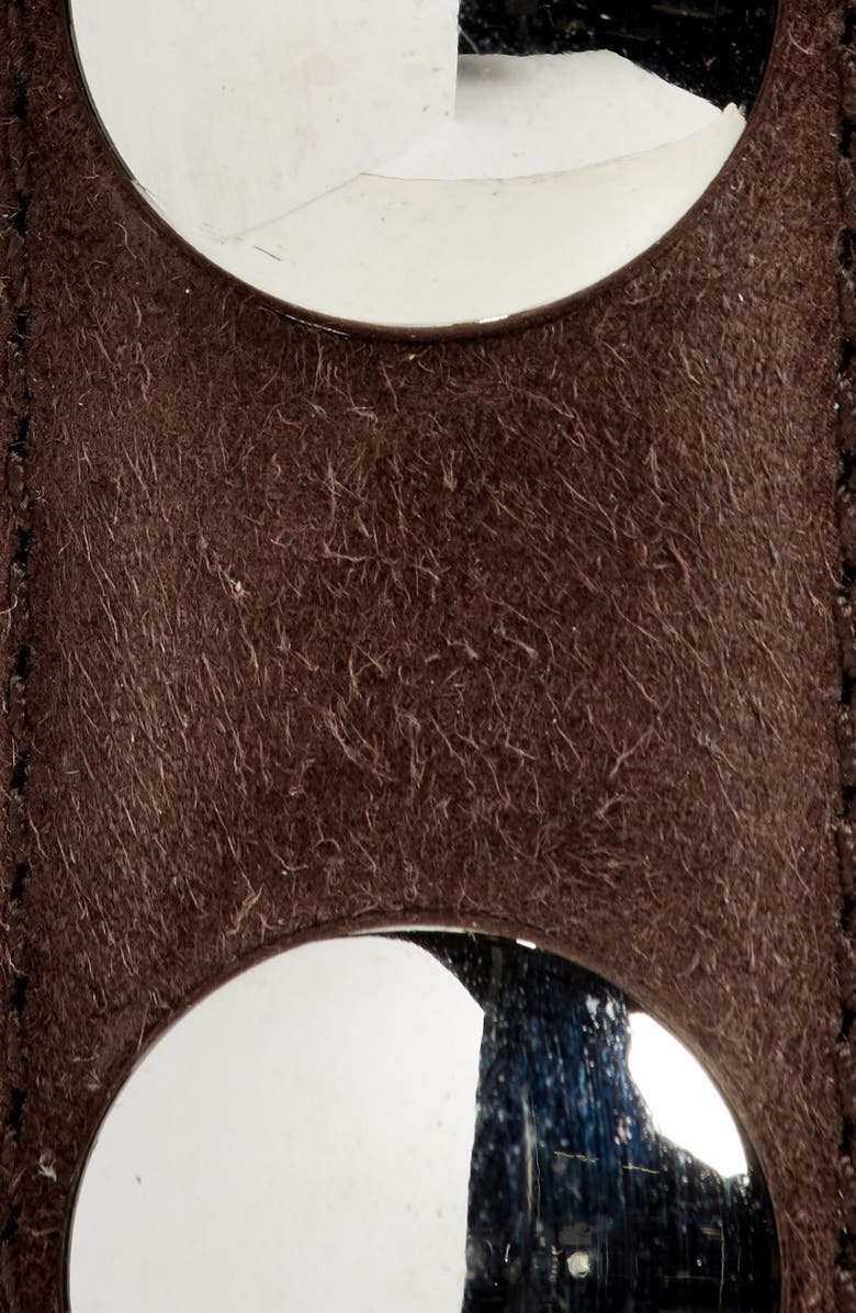 Khaite Benny Studded Suede Belt, Alternate, color, Coffee 899