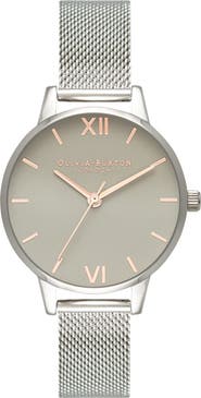 Olivia Burton Mesh Strap Watch, 30mm