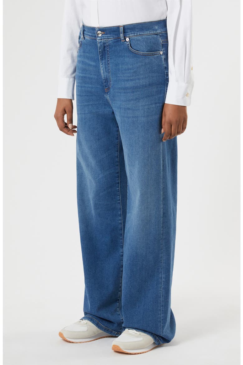 Wide Leg Jeans, Main, color, NAVY