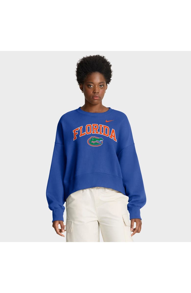 Nike Women
s Nike Royal Florida Gators Oversized Phoenix Arch Pullover Sweatshirt, Main, color, Royal