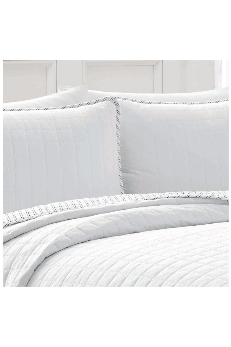 Maywood Quilt & Sham Set, Alternate, color, WHITE