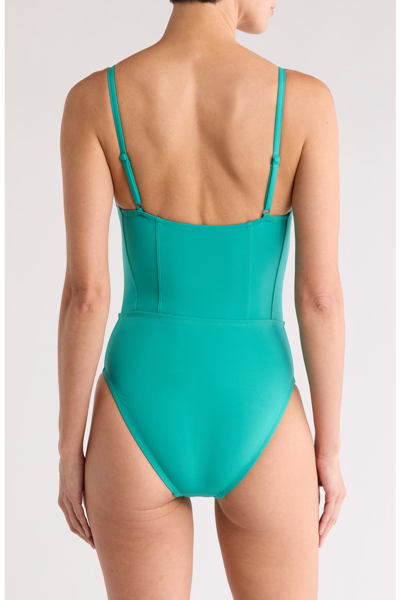 Veronica Underwire One-Piece Swimsuit, Alternate, color, TEAL