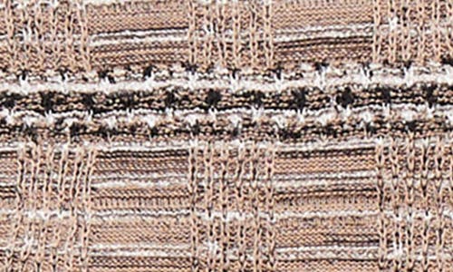 Ming Wang Tweed Knit Miniskirt In Java/black/ivory