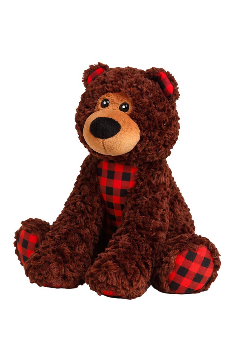 Plush Dog Toy, Main, color, Brown
