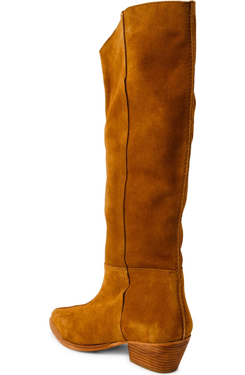 Free People Sway Knee High Boot, Alternate, color, Burnt Caramel Suede
