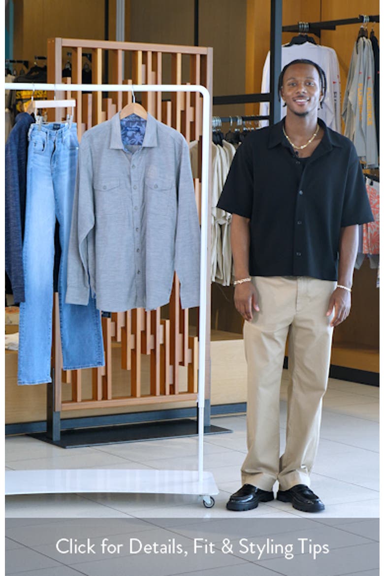 Coastline Cord Heather Bay Cotton Corduroy Button-Up Shirt video