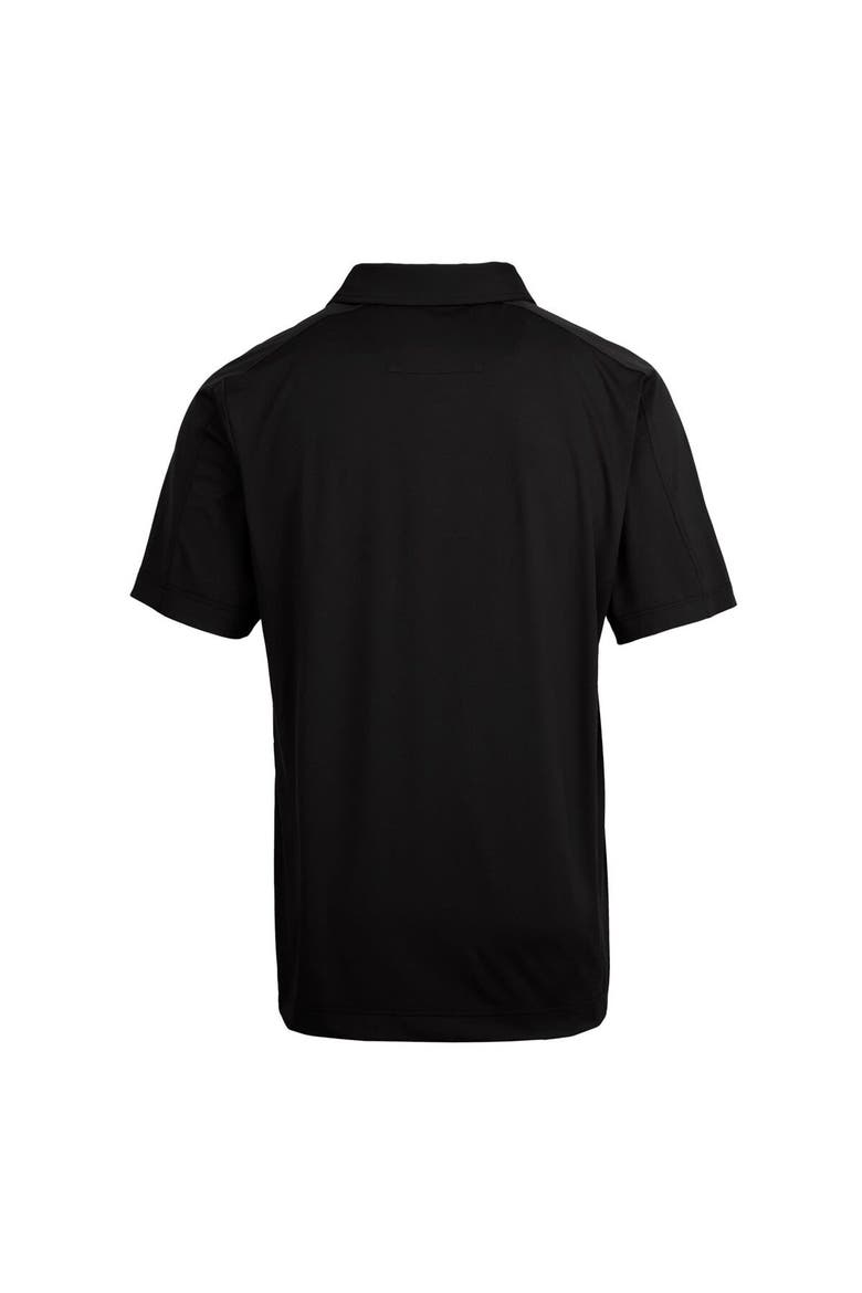 Men's Cutter & Buck Black Air Force Falcons Team Logo Big & Tall Prospect Textured Stretch Polo, Alternate, color, Black
