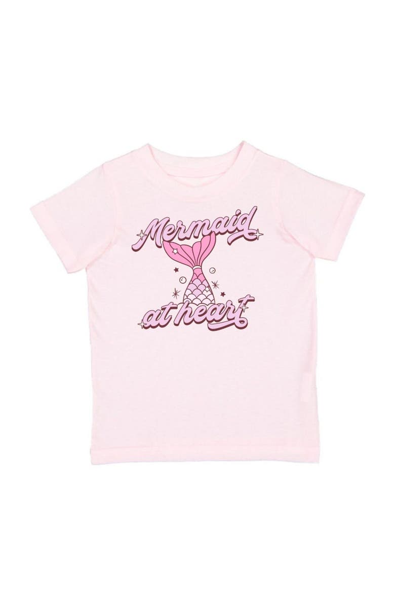 Sweet Wink Mermaid At Heart Short Sleeve T-Shirt, Main, color, Pink
