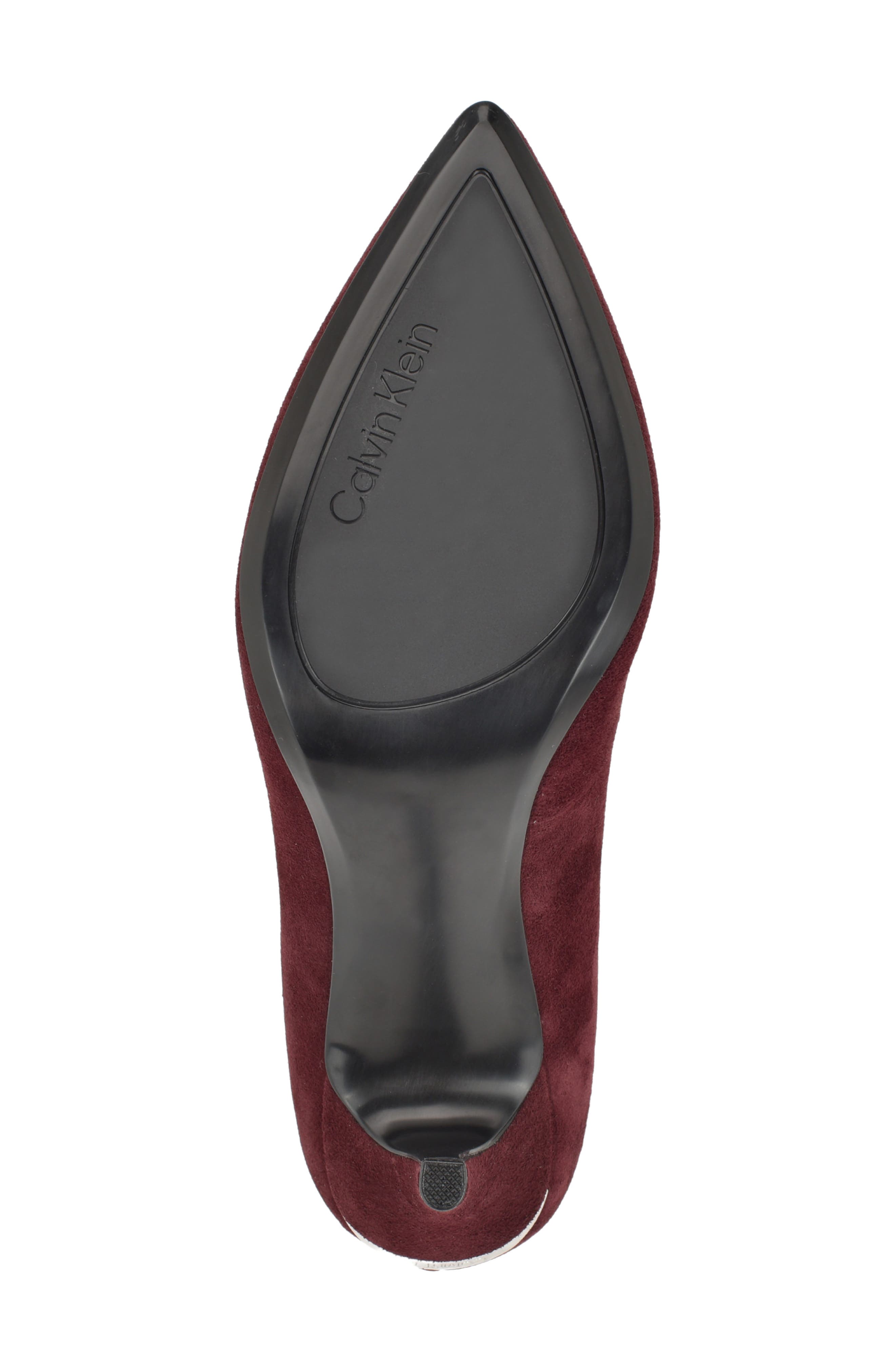 Gayle Pump, Alternate, color, DARK RED