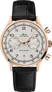 MIDO Multifort Patrimony Chronograph Leather Strap Watch