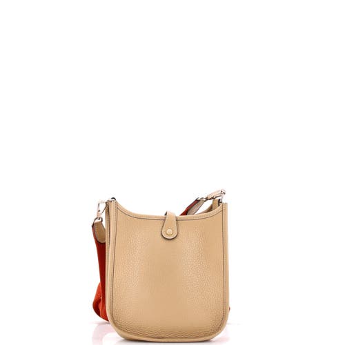 Pre-owned Hermes Hermes Evelyne Bag Gen Iii Clemence Tpm In Brown