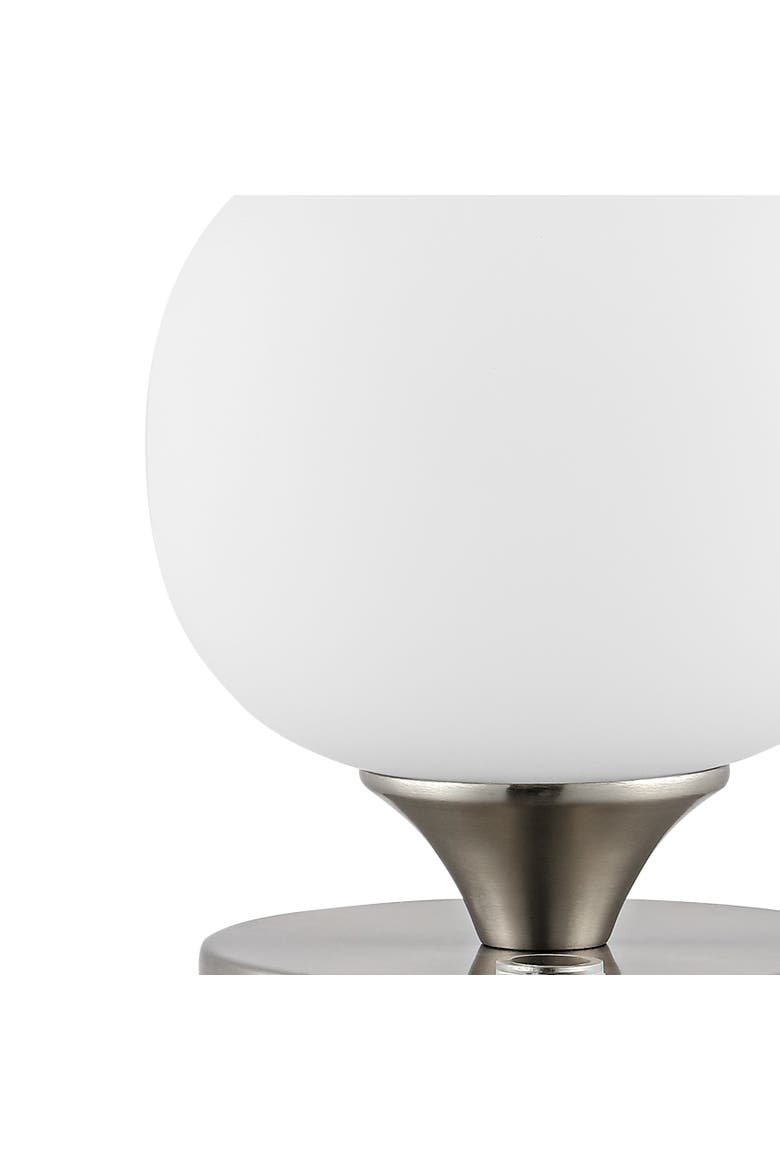 Owen Bohemian Farmhouse Iron Rechargeable Integrated Portable LED Table Lamp, Alternate, color, Nickel