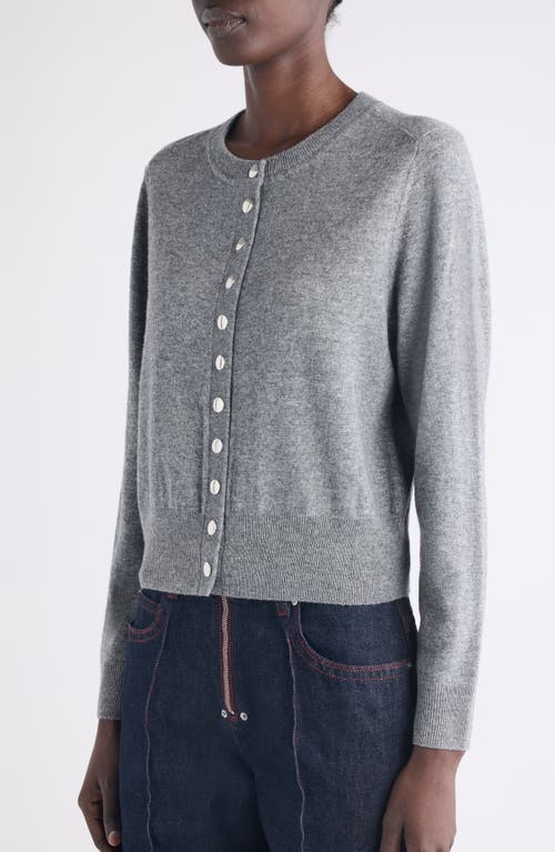 Isabel Marant Idesia Merino Wool & Cashmere Cardigan In Gray