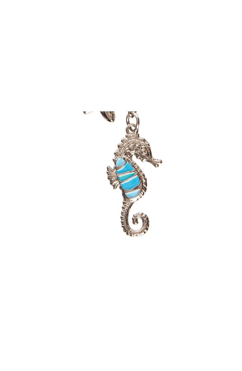 Beachcombers Seahorse Keychain, Alternate, color, Blue