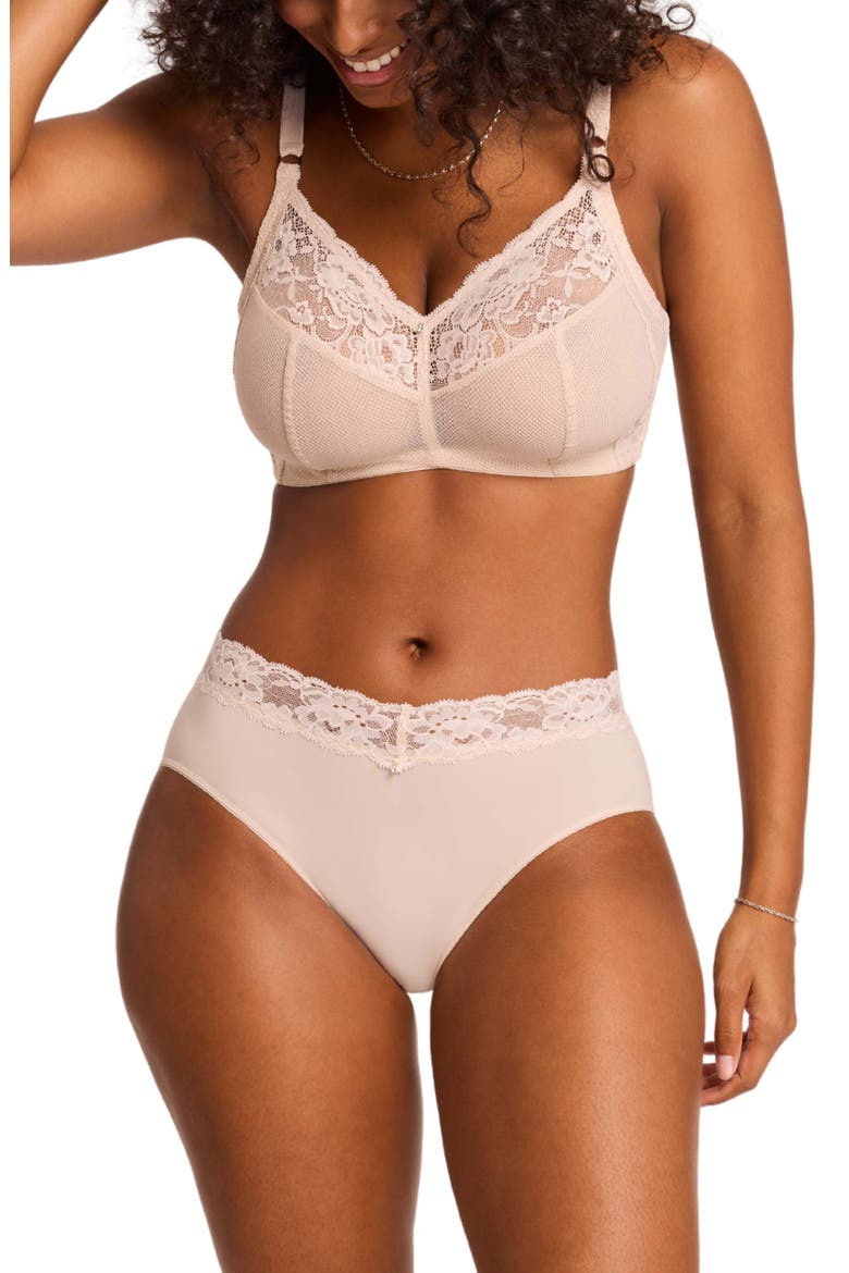 Ayla Wireless Bra, Alternate, color, CHAMPAGNE